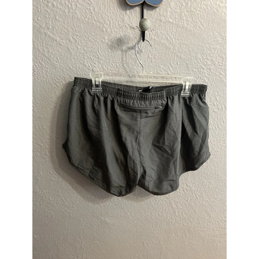 Nike DRI-FIT‎ Womens Running Brief Lined Shorts Gray Size XL